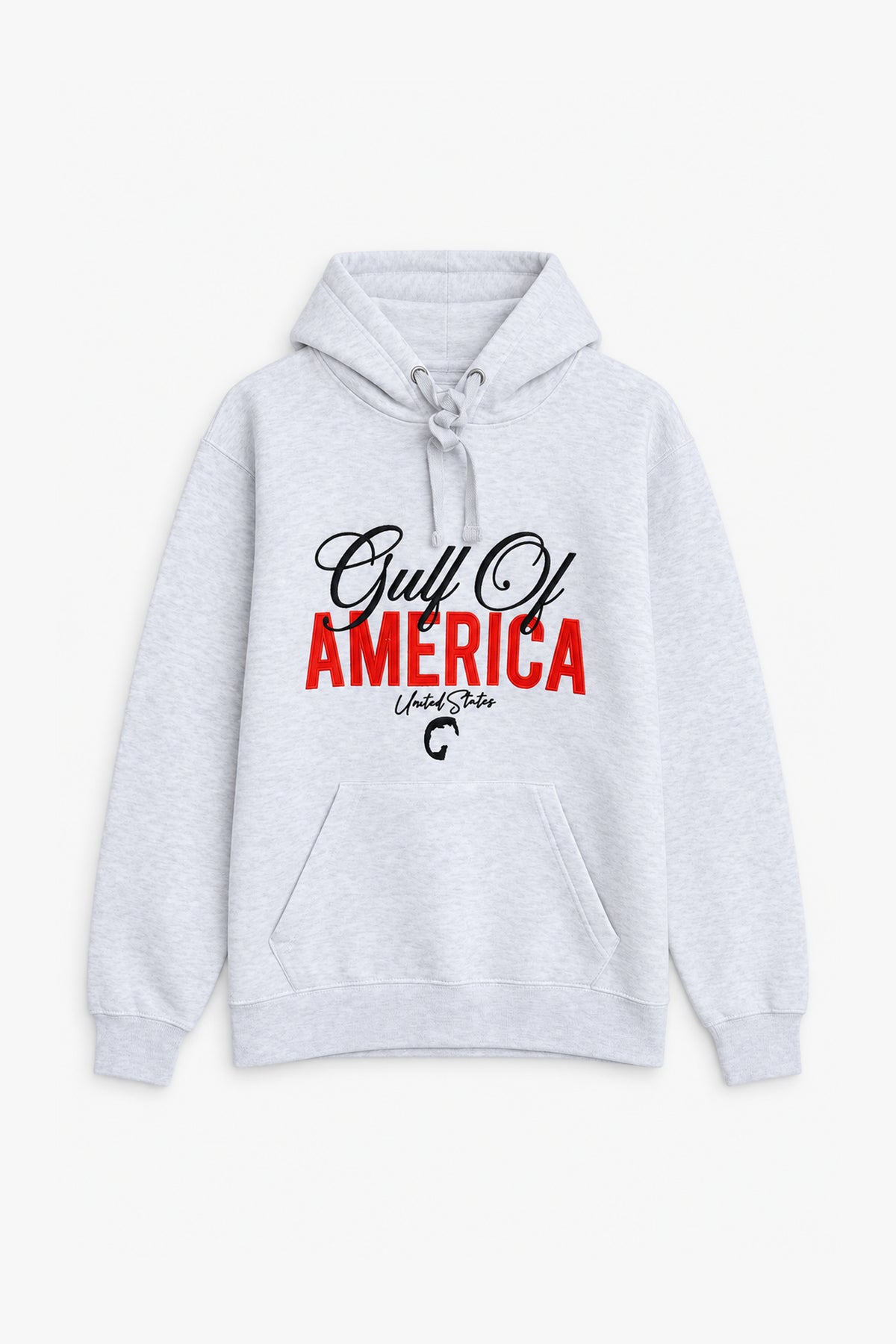 Men Branded Graphic Pullover Hoodie - Heather Grey