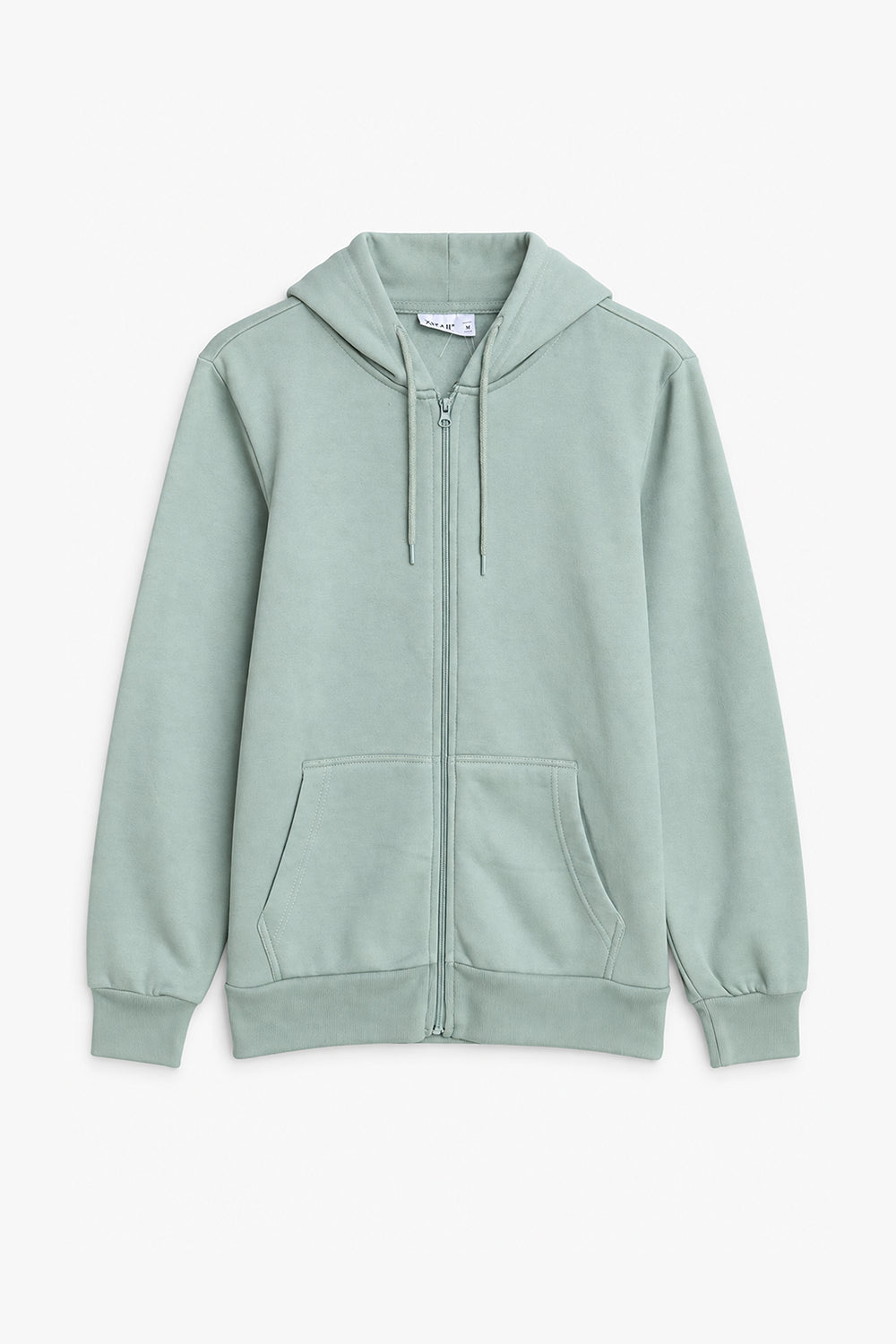 Men Branded Graphic Zipper Hoodie - L/Green