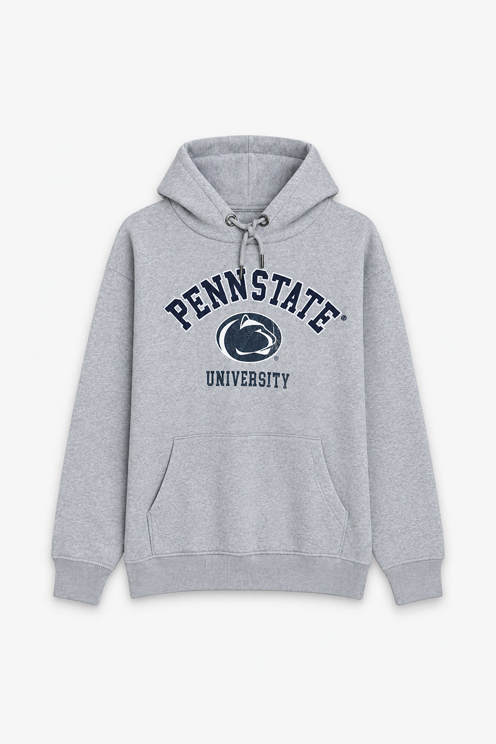 Men Branded Graphic Pullover Hoodie - Grey