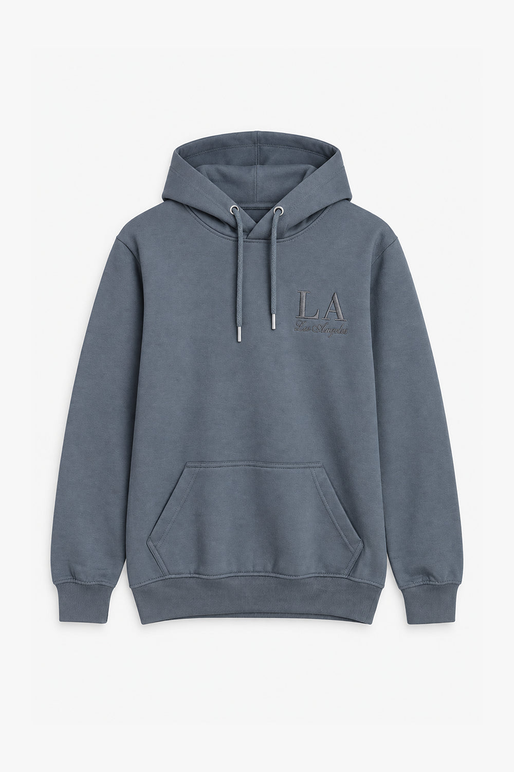 Men Branded EMB Pullover Hoodie - D/Grey