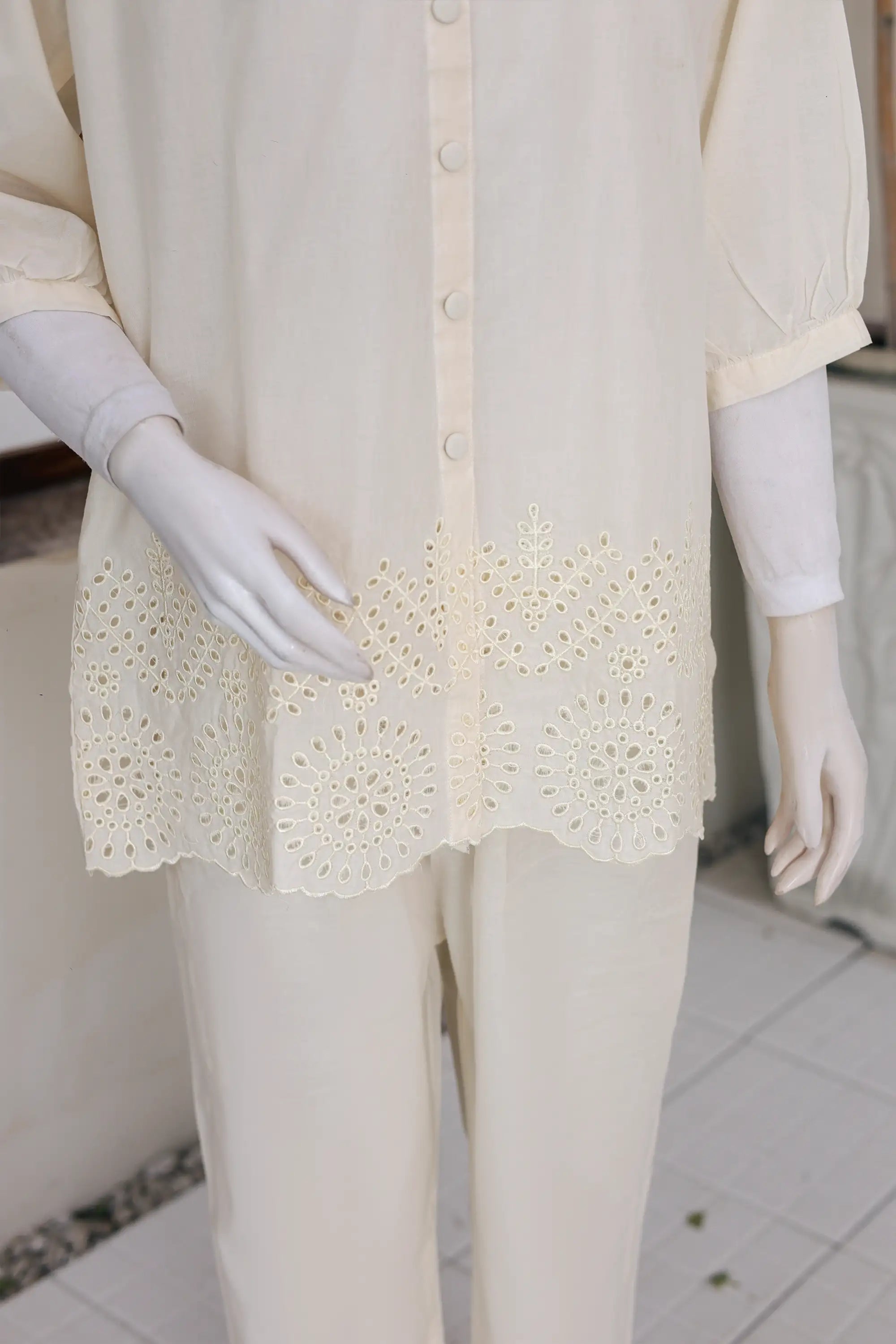 2 PIECE CAMBRIC FUSION SUIT