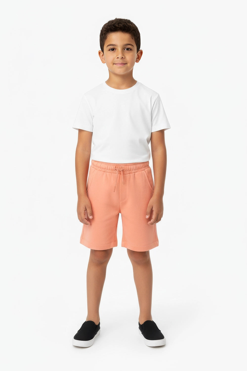 Boy Branded Short - Neon Orange