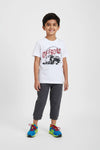 Boys Branded Graphic T-Shirt - White