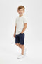 Boys Branded basic T-Shirt - Off White