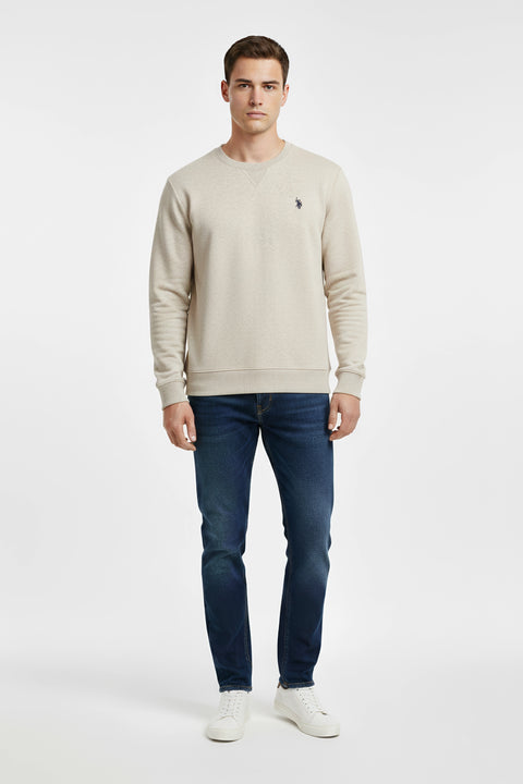Men U.S. Polo Basic Sweatshirt - Cream