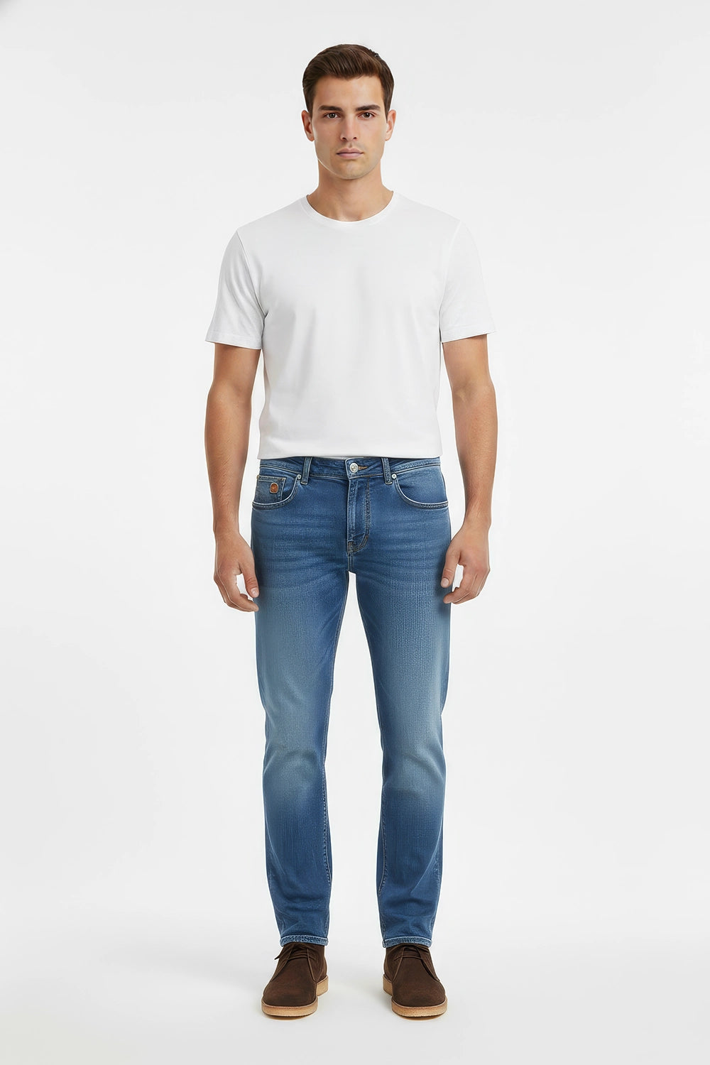 Men Branded Denim Jeans - M/Blue