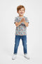 Boys Branded Graphic T-Shirt - Gray