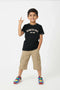 Boys Branded Graphic T-Shirt - Black
