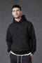 Men Branded Pull Over Hoodie - Black