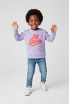 Girls Branded Graphic Sweatshirt - Purple