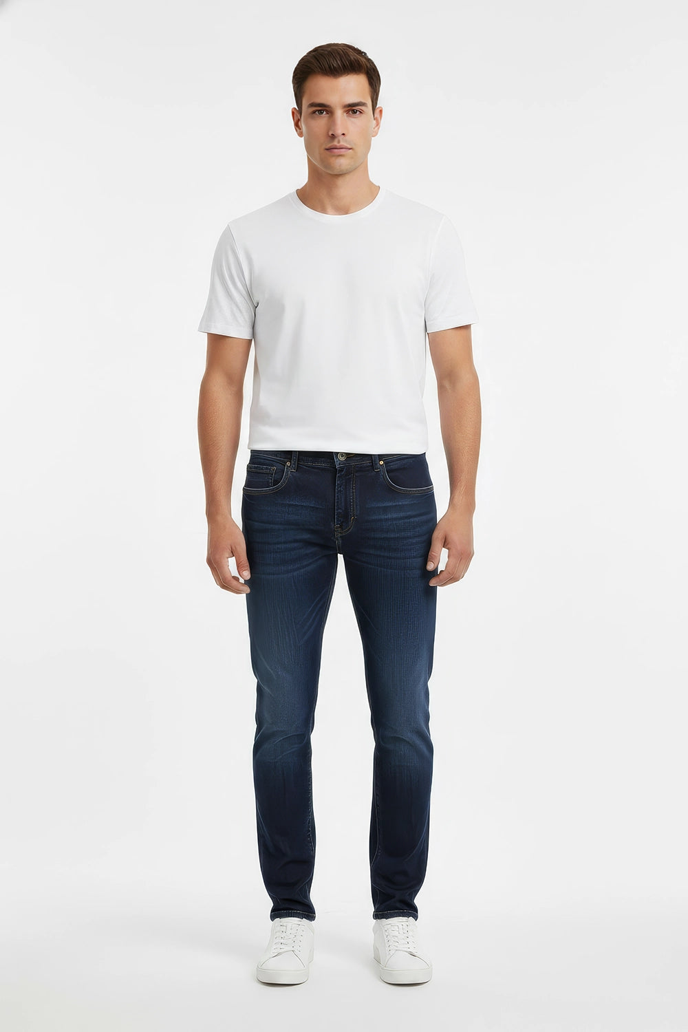 Men Branded Denim Jeans - Blue