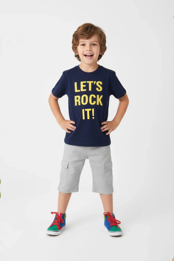 Boys Branded Graphic T-Shirt - Blue