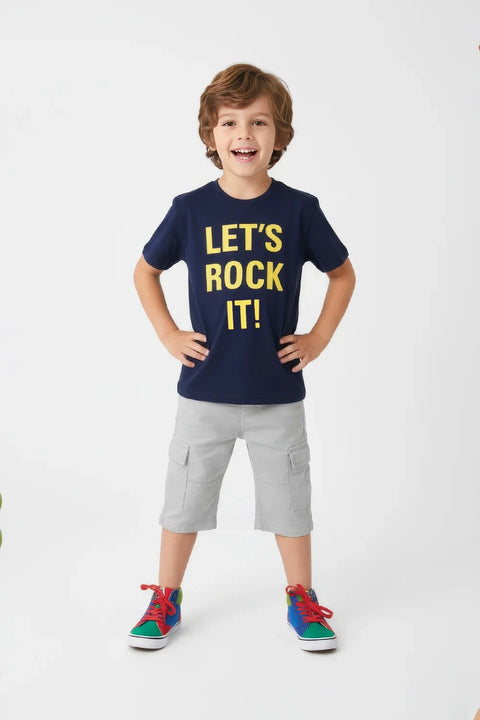 Boys Branded Graphic T-Shirt - Blue