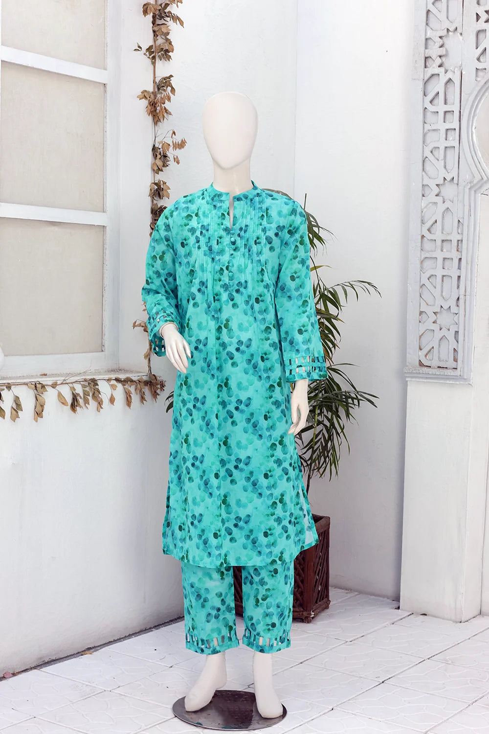 2 PIECE PRINTED LAWN SUIT