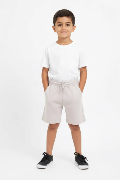 Boy Branded Short - Fawn