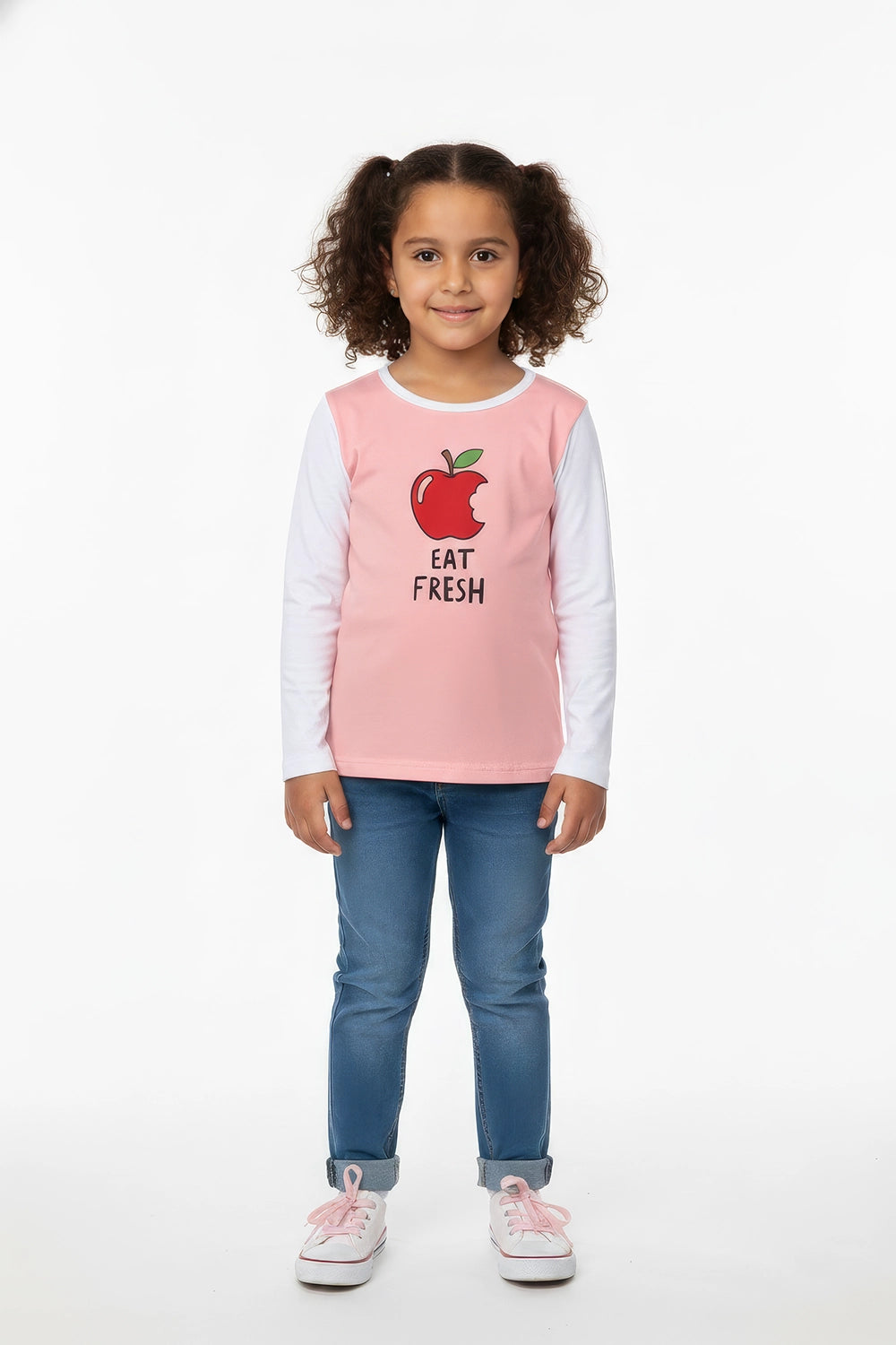 Girls Lycra T-Shirt - Pink
