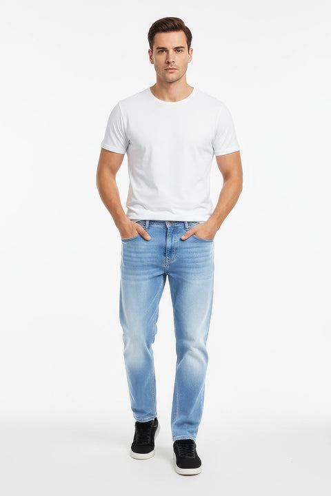 Men Branded Denim Jeans - M/Blue