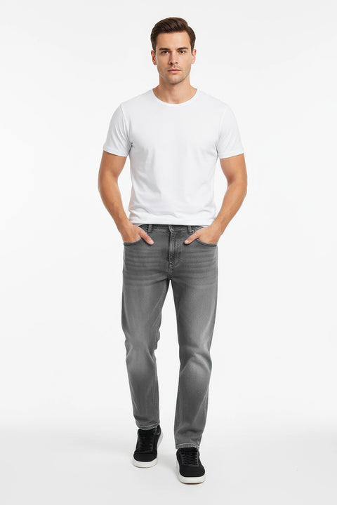 Men Branded Denim Jeans - Grey