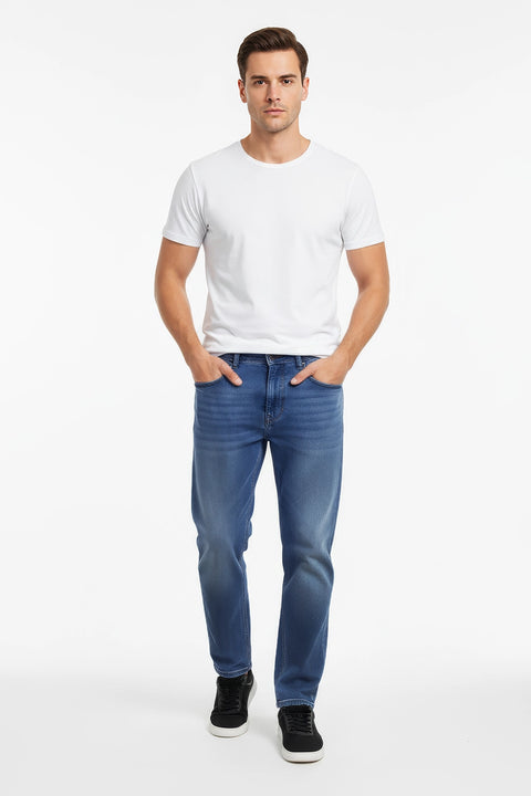 Men Branded Denim Jeans - M/Blue