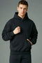 Men Branded Pull Over Hoodie - Black