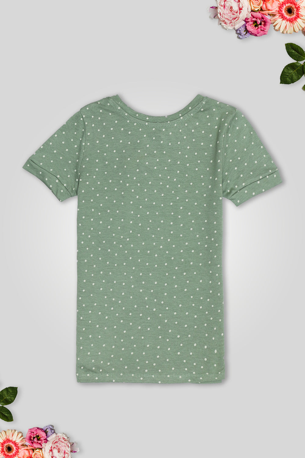 Girls Branded Graphic T-Shirt - Green