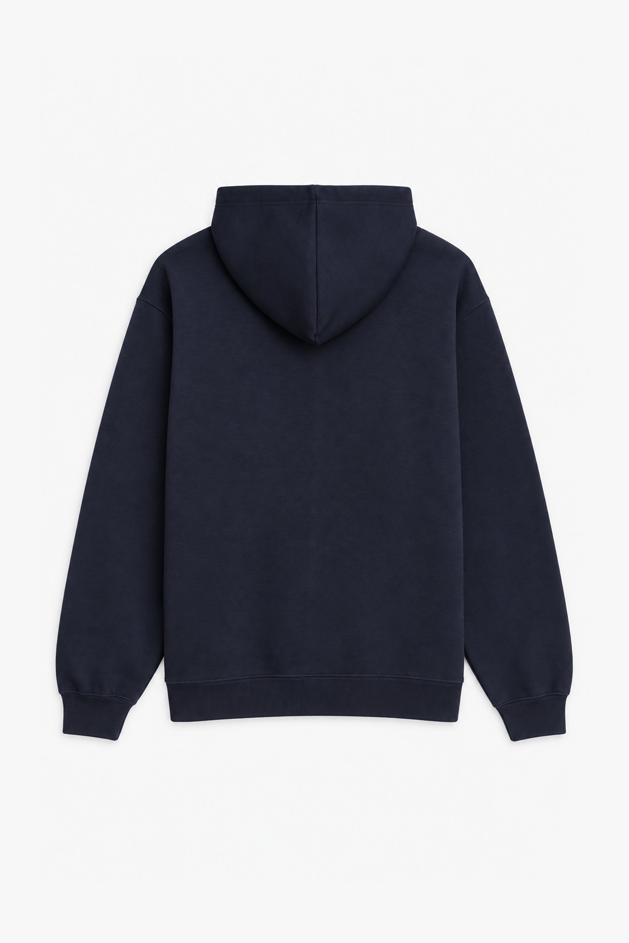 Men Branded Graphic Pullover Hoodie - Navy
