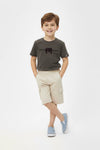 Boys Branded Graphic T-Shirt - D/Green