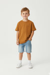 Boys Branded Graphic T-Shirt - Brown