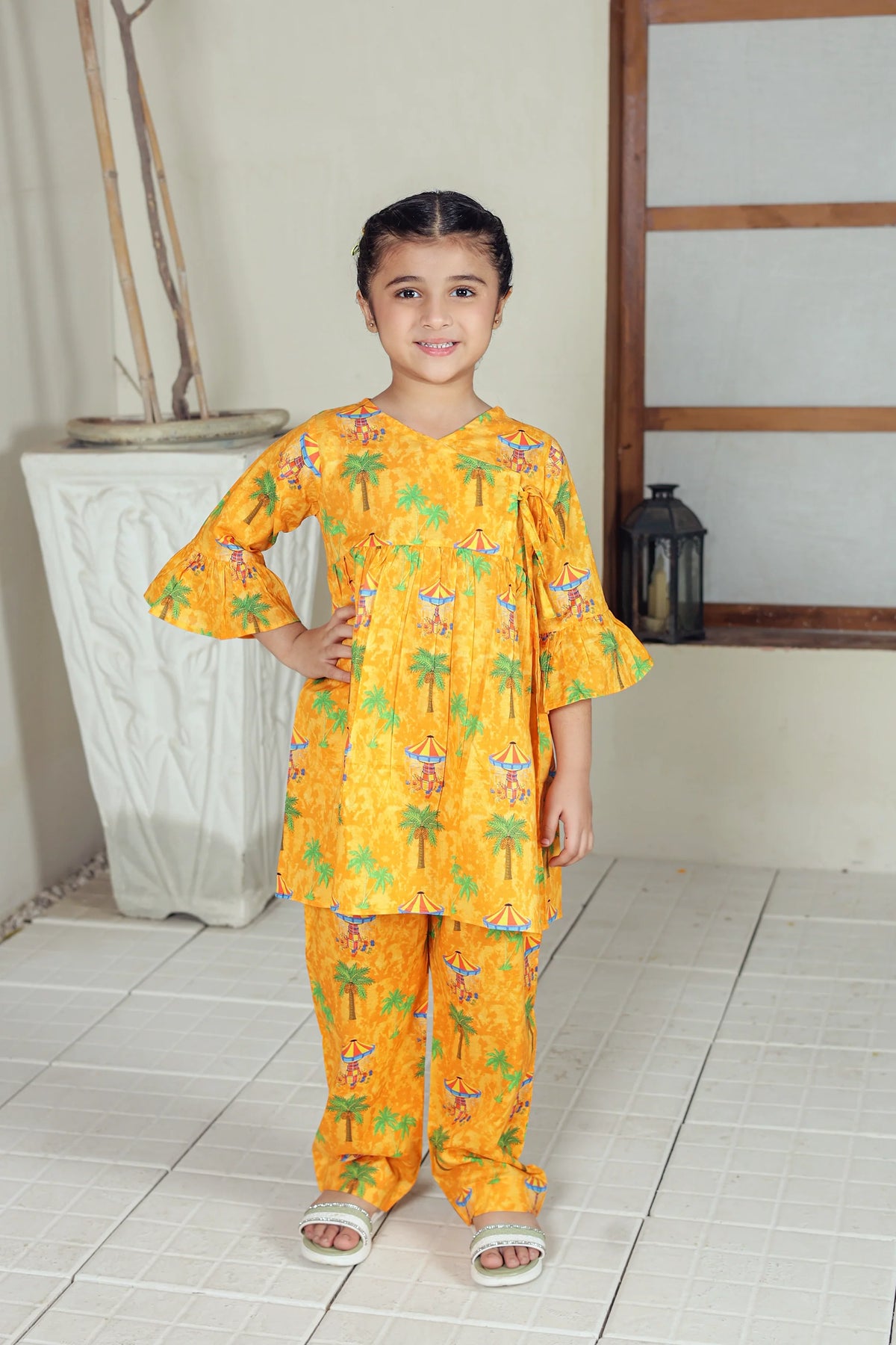 2 PIECE LAWN FUSION SUIT