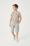 Boys Graphic T-Shirt (Brand: MAX) - L/Brown