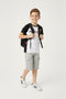Boys Branded Graphic T-Shirt - Black and White