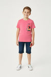 Boys Graphic T-Shirt (Brand: MAX) - Coral Pink