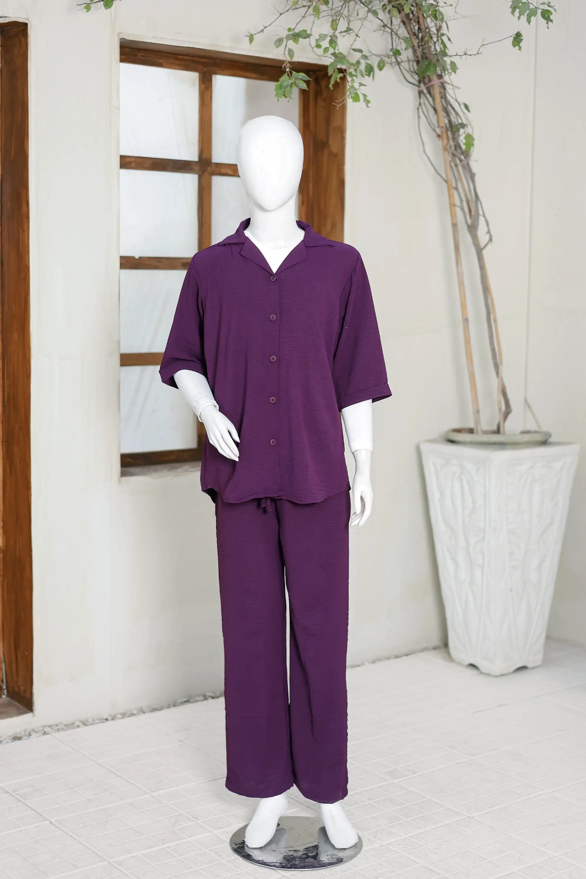 2 PIECE CRINKLE CO-ORD SUIT