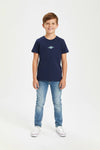 Boys Branded Graphic T-Shirt - Navy