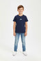 Boys Branded Graphic T-Shirt - Navy