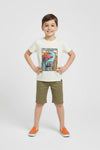Boys Branded Graphic T-Shirt - Lemon
