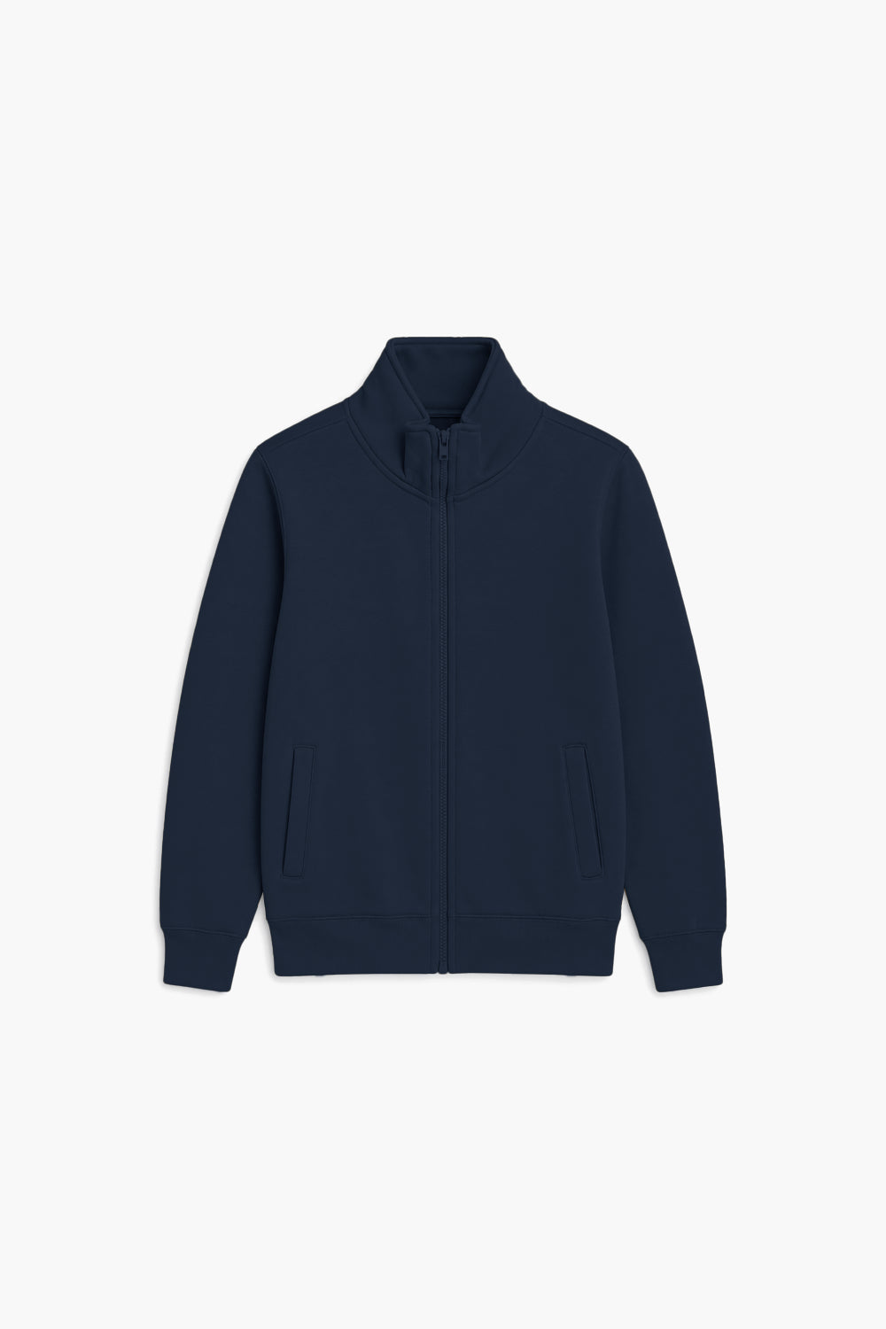 Men Branded Zipper - Navy