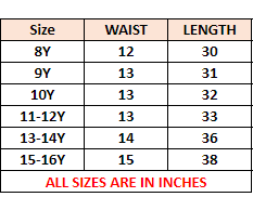 Boys Cross Zipper Trouser Pant BTP04 - Jeans Blue