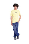 Men Branded Embroidered Tee - Yellow