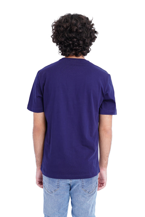 Men Branded Graphic Tee - Navy