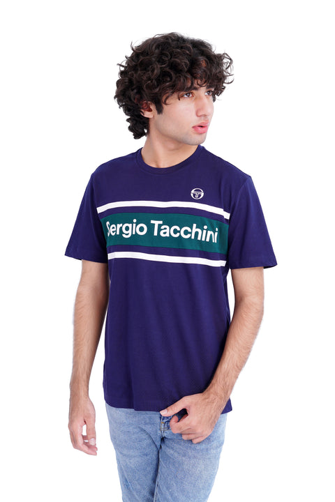 Men Branded Graphic Tee - Navy