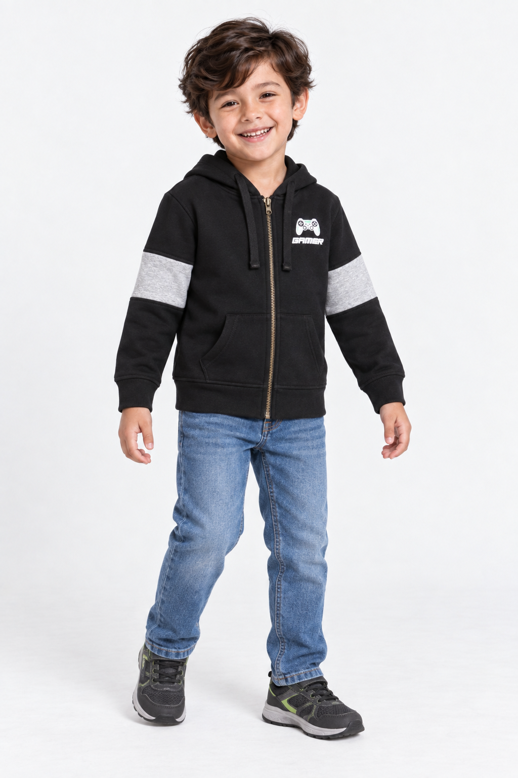 Graphic Zipper Hoodie