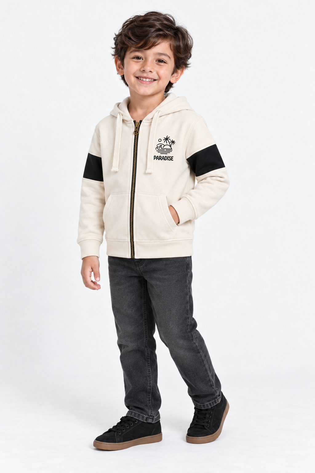 Graphic Zipper Hoodie