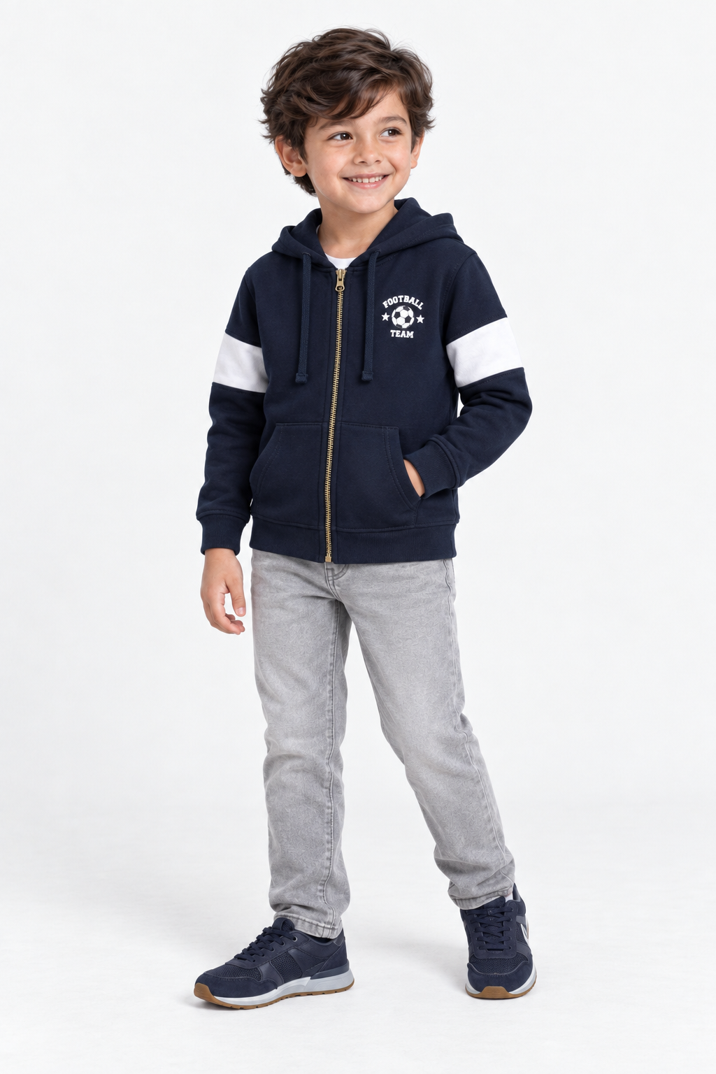 Graphic Zipper Hoodie