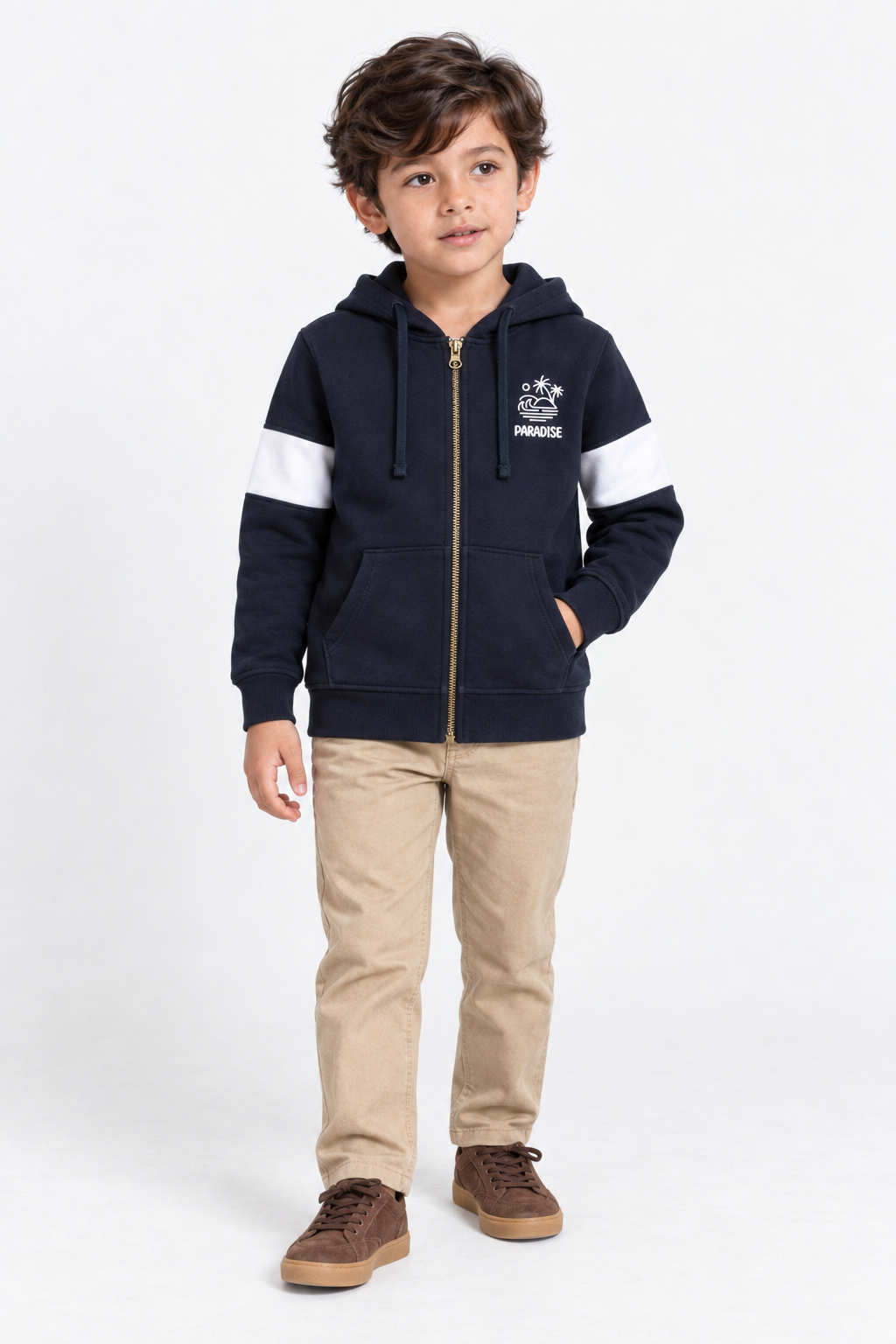 Graphic Zipper Hoodie