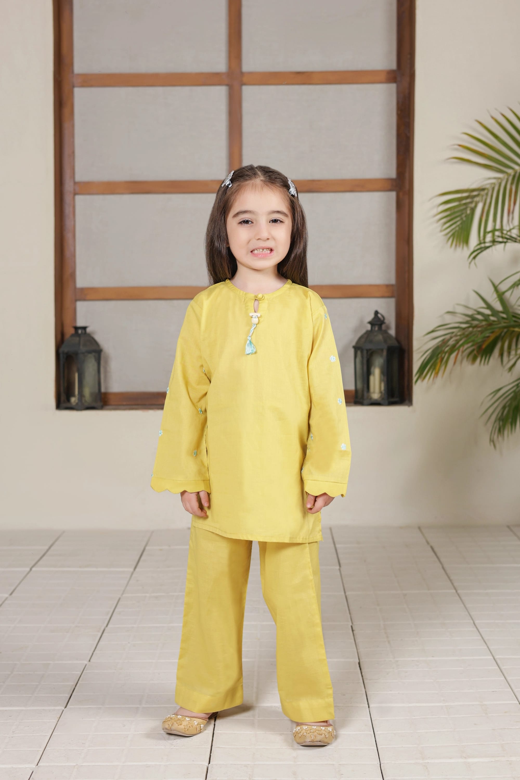 2 PIECE EMB LAWN SUIT