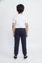 Boys Branded Terry Trouser - Navy