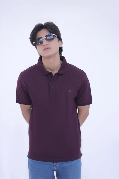 Jacquard Collar Polo