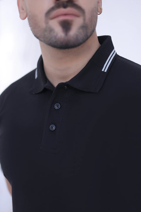 Jacquard Collar Polo