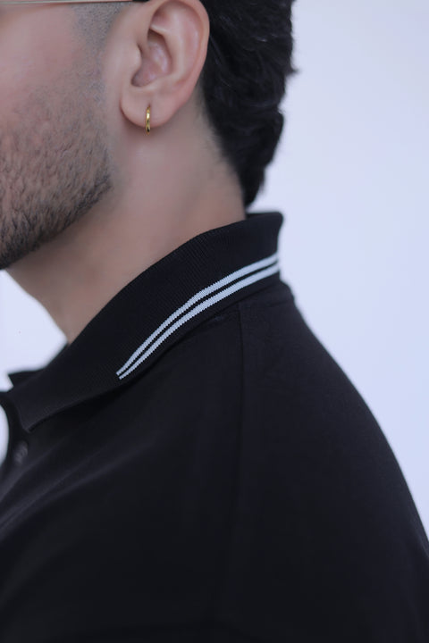 Jacquard Collar Polo